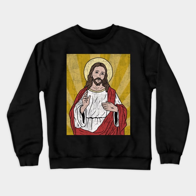 Jesus Crewneck Sweatshirt by valentinahramov